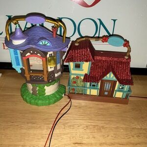 Disney Parks Animators Collection Rapunzel Tower LILO Stitch Mini House Lot Of 2